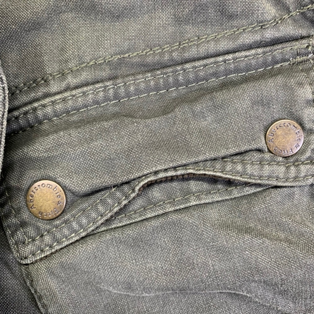 Men's Olive Field Jacket - Classic Utility Coat - Picture 6 of 16
